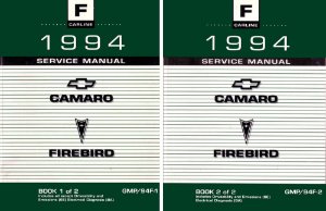 1994 Chevrolet Camaro, Firebird Factory Shop Service Manual