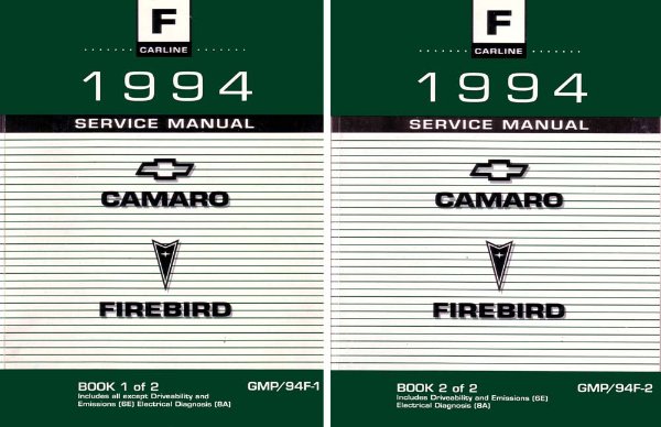 1994 Chevrolet Camaro, Firebird Factory Shop Service Manual