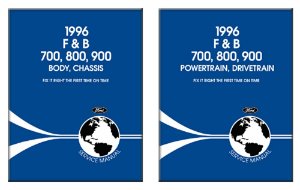 1996 Ford Truck F&B 700, 800, 900 Factory Shop Service Manual