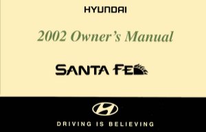2002 Hyundai Santa Fe Owner's Manual