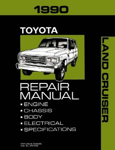 1990 Toyota Land Cruiser Factory Shop Service Manual