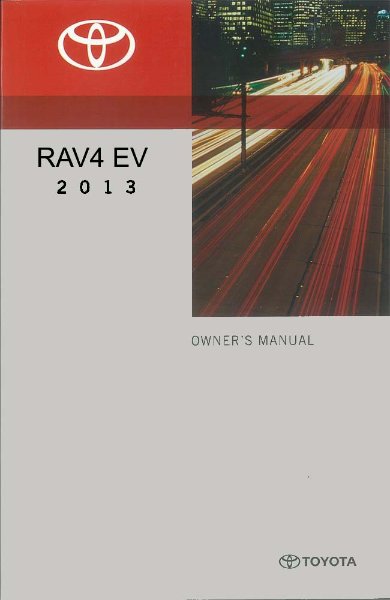 2013 Toyota Rav4 EV Owner's Manual