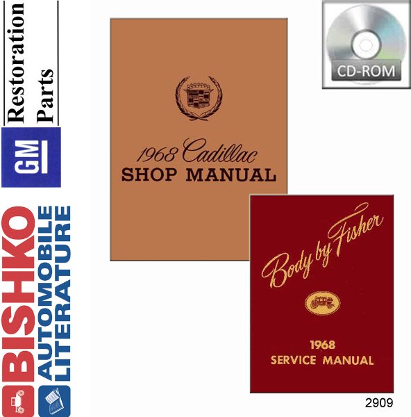 1968 Cadillac ALL MODELS FISHER BODY Factory Shop Service Manual