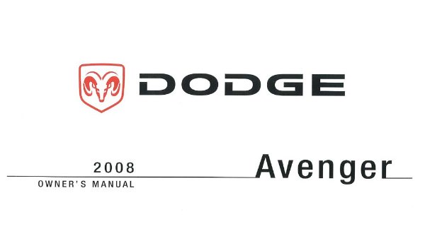 2008 Dodge Avenger Owner's Manual