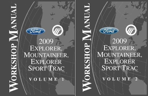 2009 Ford Truck Explorer, Mountaineer Factory Shop Service Manual