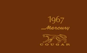 1967 Mercury Cougar Owner's Manual