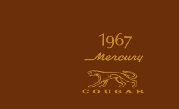 1967 Mercury Cougar Owner's Manual