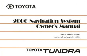 2006 Toyota Tundra Owner's Manual
