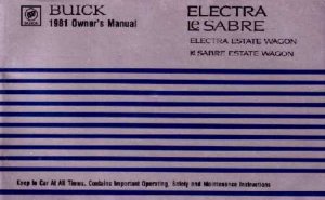 1981 Buick Electra, LeSabre Owner's Manual