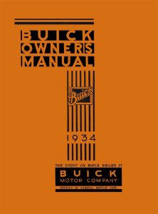 1934 Buick Series 40, Series 50, Series 60, Series 90 Owner's Manual