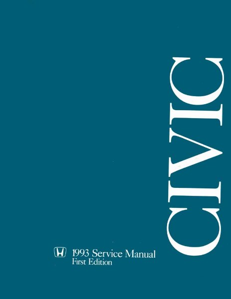 1993 Honda Civic Factory Shop Service Manual