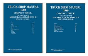 1989 Ford Truck Aerostar, Bronco II, Ranger Factory Shop Service Manual