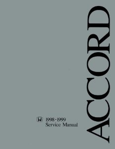 1998–1999 Honda Accord Factory Shop Service Manual