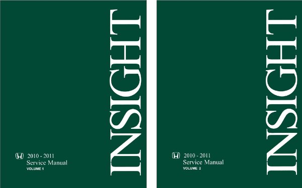 2010–2011 Honda Insight Factory Shop Service Manual