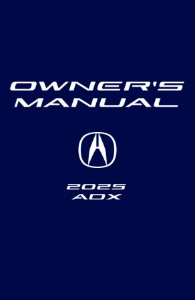 2025 Acura ADX Owner's Manual