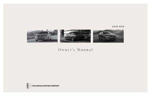 2020 Lincoln MKZ Owner's Manual