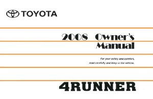 2008 Toyota 4-Runner Owner's Manual