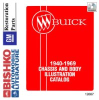 1940-1969 Buick Parts Numbers Book PDF List Guide Interchange Drawing sample image