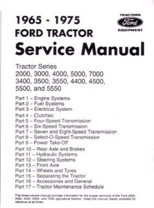 1965-1975 Ford Tractor 2000-7000 Shop Service Repair Book Manual Engine Wiring