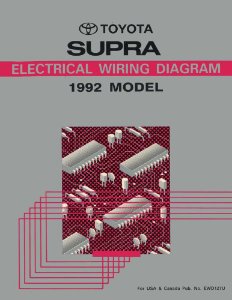 1992 Toyota Supra Wiring Diagrams Manual