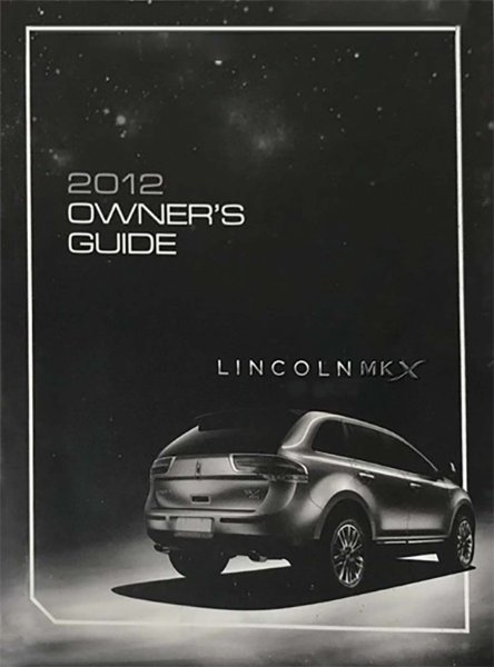 2012 Lincoln MKX Owner's Manual