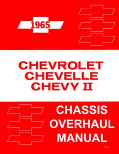 1965 Chevrolet Chevelle, Chevy II Factory Shop Service Manual