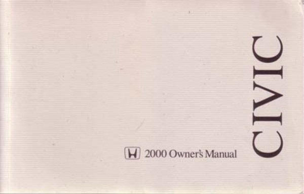 2000 Honda Civic Coupe Owner's Manual