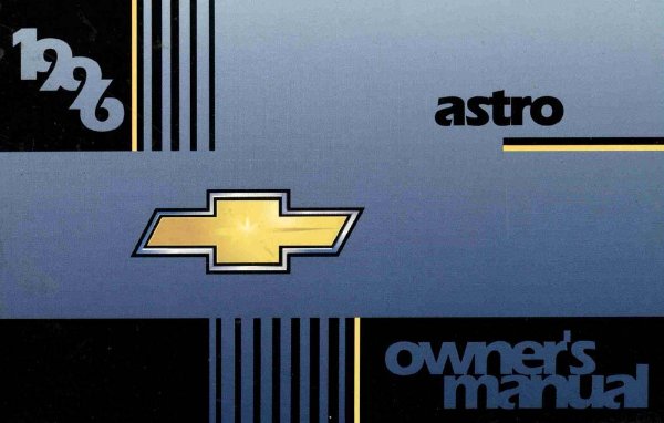 1996 Chevrolet Astro Owner's Manual