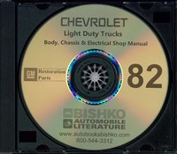 1982 CHEVROLET LIGHT DUTY TRUCK Body, Chassis & Electrical Service Manual sample image