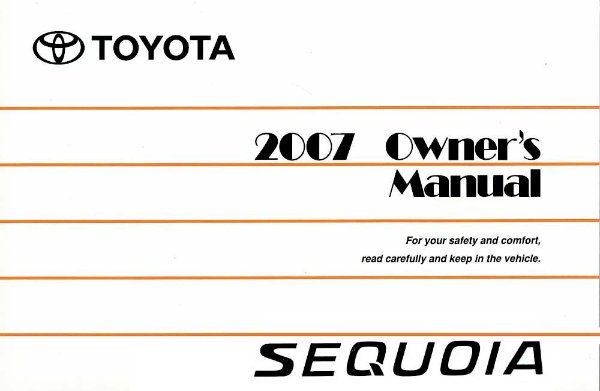 2007 Toyota SEQUOIA Owner's Manual