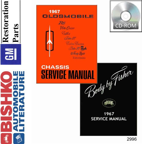 1967 Oldsmobile ALL MODELS FISHER BODY Factory Shop Service Manual