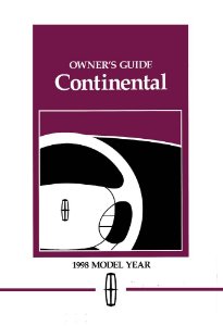 1998 Lincoln Continental Owner's Manual