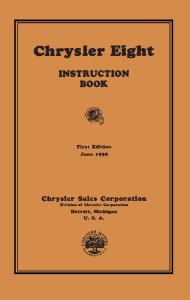 1931 Chrysler Eight Owner's Manual