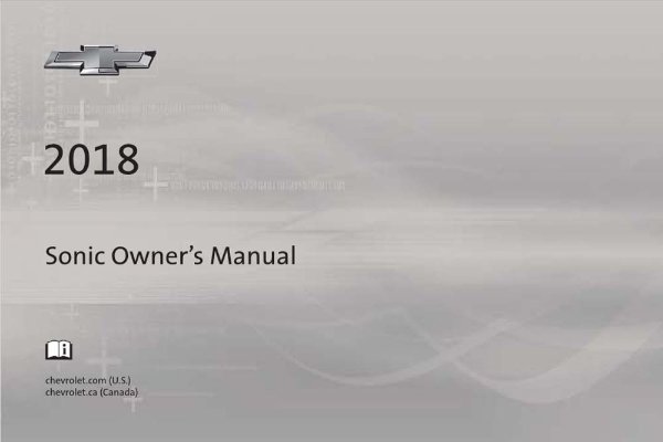 2018 Chevrolet Sonic Owner's Manual