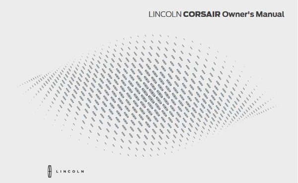 2025 Lincoln Corsair Owner's Manual