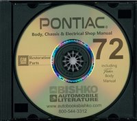 1972 PONTIAC Full Line Body, Chassis & Electrical Shop Manual sample image
