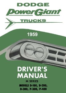 1959 Dodge M Series Owner's Manual