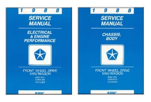 1988 Dodge Truck Caravan, Voyager Factory Shop Service Manual