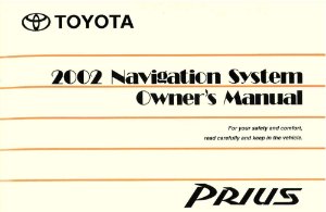 2002 Toyota Prius Owner's Manual