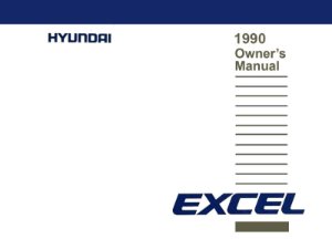 1990 Hyundai Excel Owner's Manual