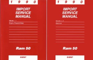 1990 Dodge Ram 50 Truck Factory Shop Service Manual
