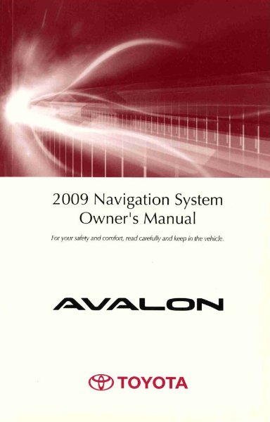 2009 Toyota Avalon Owner's Manual