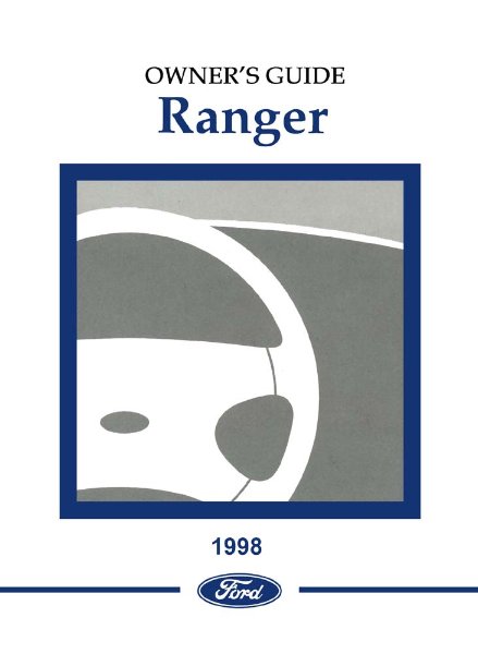 1998 Ford Ranger Owner's Manual