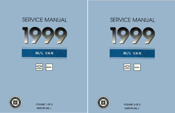 1999 Chevrolet Truck Astro, Safari Factory Shop Service Manual