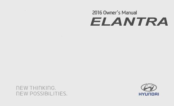 2016 Hyundai Elantra Owner's Manual