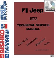 1972 JEEP Body, Chassis & Electrical Service Manual sample image