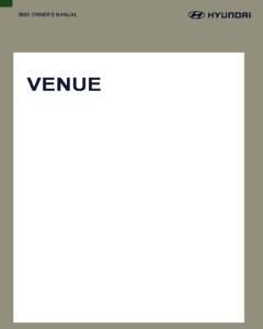 2021 Hyundai Venue Owner's Manual