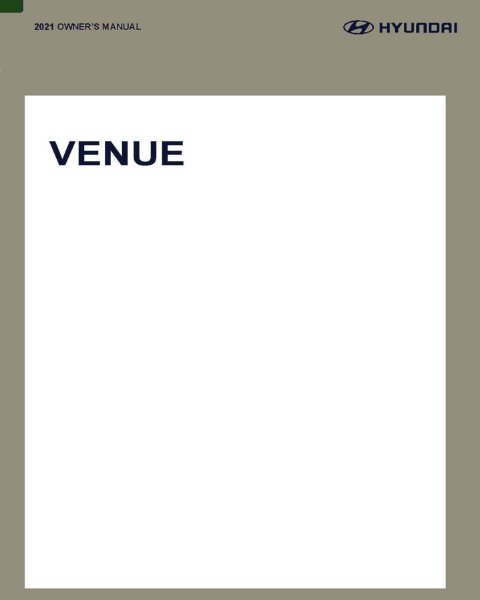 2021 Hyundai Venue Owner's Manual