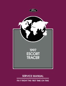 1997 Ford Escort, Tracer Factory Shop Service Manual