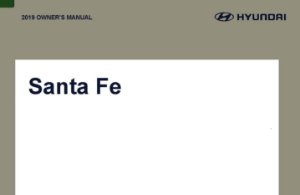 2019 Hyundai Santa Fe Owner's Manual